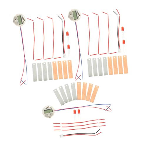DOITOOL 3 Sets Fruchtbatterie Experimentier Früchte Kits Jr Fruchtbatterie Wissenschaftsbatterien Studentenzubehör Fruchtbatterie Herstellungsbedarf Studentenbedarf Fruchtbatterie Metall von DOITOOL
