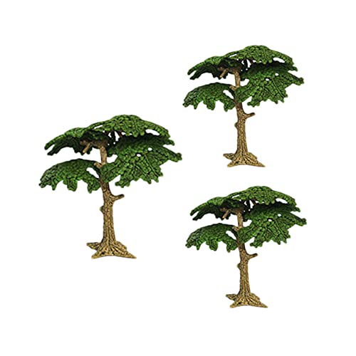 DOITOOL 3 Stück Landschaftsbaum Künstliche Pflanzen Für Den Außenbereich Heim Miniatur Kieferndekor Sträucher Kleine Kunstpflanze Weihnachtssimulation Baumschmuck Blätter von DOITOOL