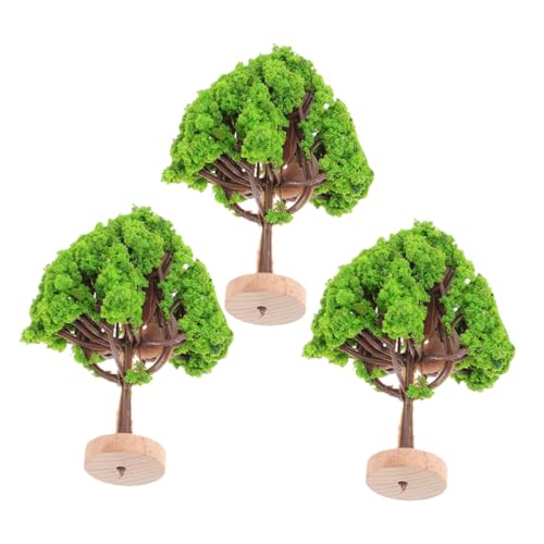 DOITOOL 3 Stück Mini-simulationsbaum Mini-straßenbäume Diorama Landschaftsbäume Gefälschte Bäume Für DIY Straßenbäume Modellieren Mikro-landschaftsbaum Miniatur-modellbäume Plastik Green von DOITOOL