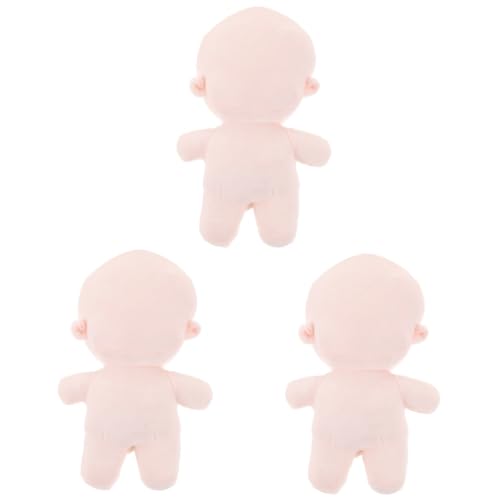 DOITOOL 3 Stück Plüschpuppe Weich Glatt ohne Skelett DIY Bastelpuppe mit Niedlichem Körper Leicht Tragbar und Wiederverwendbar Fördert Lernen und Eltern Junge Mädchen Interaktion von DOITOOL