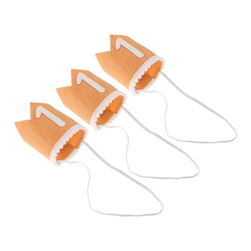DOITOOL 3 Stück Teiliges Geburtstagskrönchen Kleinkinder Niedliche Haube aus Hochwertigem Vliesstoff und Pailletten Bequemes Stirnband für Fotoshootings und Feierlichkeiten von DOITOOL