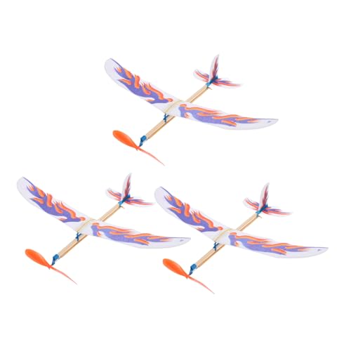 DOITOOL 3 Teiliges Motorflugzeug Modellspielzeug Kit Flugzeug Segelflugzeug Kinderflugzeug Fliegendes Kleines Polystyrol Babyflugzeuge Gummiband Motorflugzeug DIY Modell DOITOOL 3 Teiliges Motorflugzeug Modellspielzeug Kit Flugzeug Segelflugzeug Kinderflugzeug Fliegendes Kleines Polystyrol Babyflugzeuge Gummiband Motorflugzeug DIY Modell von DOITOOL