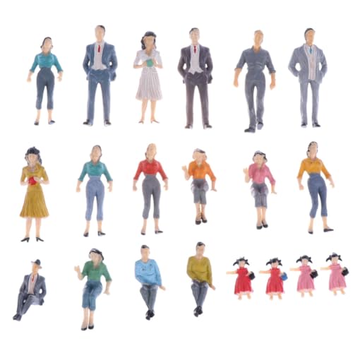DOITOOL 30 Stück Farbmodellschurke Miniaturen Winzig Figuren Modelle Zahlen Menschen Miniatur-szenenmodell Leute Aus Dem Puppenhaus Kleine Puppen Miniaturpuppen Plastik. von DOITOOL