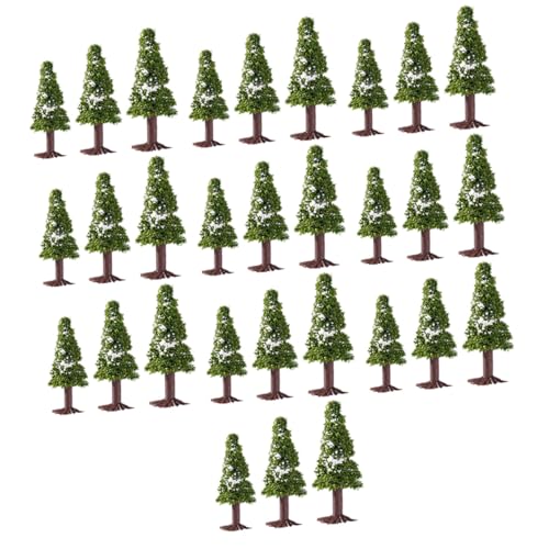 DOITOOL 30 Stück Teiliges Modellbau Kiefernbaum Gemischte Realistische DIY Landschaftsbäume für Sandtisch Architektur Langlebige Grüne Szeneriebäume für Modellbau von DOITOOL