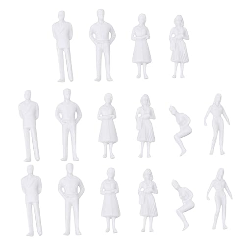DOITOOL 30 Stück Weißes kleines Mann Model Miniaturmenschen architektonische Miniaturfiguren Terrain Mini-Personenfiguren vorbildliche Menschen Modell Plastik DOITOOL 30 Stück Weißes kleines Mann Model Miniaturmenschen architektonische Miniaturfiguren Terrain Mini-Personenfiguren vorbildliche Menschen Modell Plastik von DOITOOL