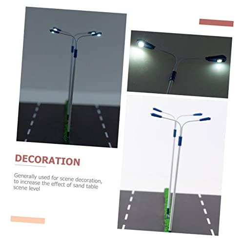DOITOOL 4 Stck. Maßstab Weißes Licht Modell Straßenlampen für Landschaftsdekor Langlebig Wetterbeständig für Miniaturhäuser und Sandtischgestaltung von DOITOOL