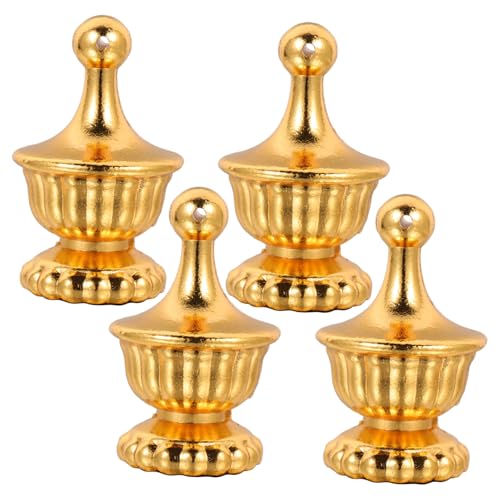 DOITOOL 4 Stück Goldene Lampenschirm-Dekoration Led Lampen Für Schlafzimmer Goldene Tischlampe Lampenschirm Aus Leinen Lampensockel Knopf Der Lampenkappe Kleine Lampenschirme Zinklegierung DOITOOL 4 Stück Goldene Lampenschirm-Dekoration Led Lampen Für Schlafzimmer Goldene Tischlampe Lampenschirm Aus Leinen Lampensockel Knopf Der Lampenkappe Kleine Lampenschirme Zinklegierung von DOITOOL