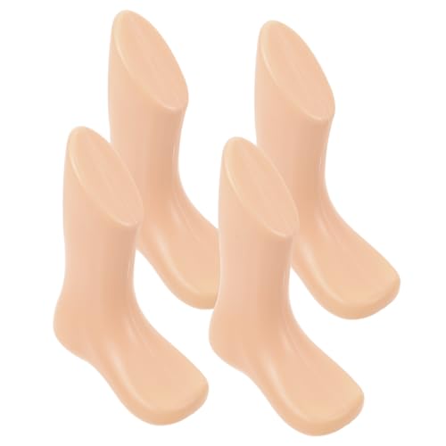 DOITOOL 4 Stück Modellfüße Kleine Füße Schaufensterpuppe Schuhe Display Rüschen Socken Fußschuhe Schuhversorgung Schuhe Schaufensterpuppe Schuhe Füße Modell Gefälschte Füße von DOITOOL