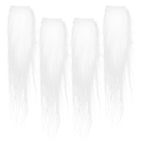 DOITOOL 4 Paar Weiße Weihnachtsmann-Augenbrauen Selbstklebende Falsche Augenbrauen Weihnachtsmann-Verkleidung Kreative Accessoires Für Weihnachtsfeiern Maskeraden von DOITOOL