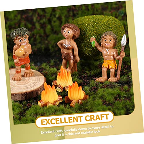 DOITOOL 40 Stück Teiliges Miniatur Modellset aus Widerstandsfähigem Harz Detailreiche Campfire Deko für Puppenhäuser DIY Garten und Partydeko Lebensechte Requisiten von DOITOOL