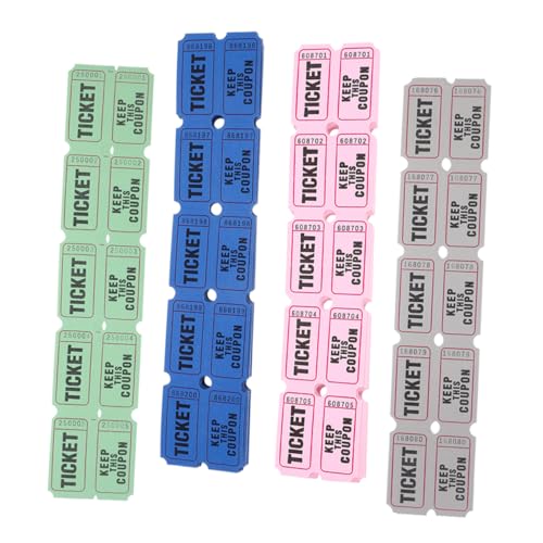 DOITOOL 400 Stück Lose nummerierte Tombola-Tickets Eintrittskarten für Veranstaltungen Karnevalsspiele Ticket The Partykarten Eintrittskarten für den Unterricht Papier DOITOOL 400 Stück Lose nummerierte Tombola-Tickets Eintrittskarten für Veranstaltungen Karnevalsspiele Ticket The Partykarten Eintrittskarten für den Unterricht Papier von DOITOOL