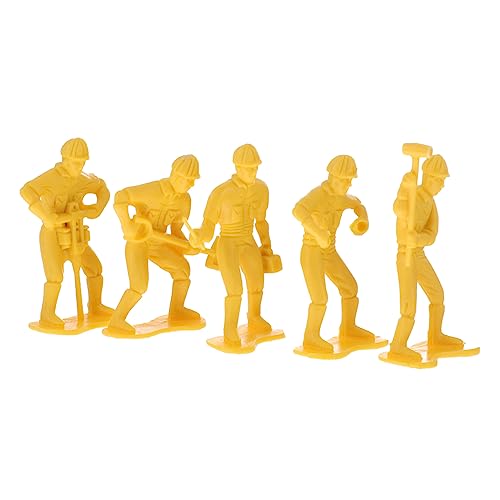 DOITOOL 45 Stück Arbeiterfiguren Technische Puppe Ingenieur-männer-Modell Kinderspielzeug-modellbausatz Mikrolandschaftsdekor Engineering-Modell- Zahlen Modell Plastik Yellow DOITOOL 45 Stück Arbeiterfiguren Technische Puppe Ingenieur-männer-Modell Kinderspielzeug-modellbausatz Mikrolandschaftsdekor Engineering-Modell- Zahlen Modell Plastik Yellow von DOITOOL