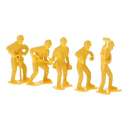 DOITOOL 45 Stück Mikro-landschaftsverzierung Modell Eines Notfallreparaturteams Mikrolandschaftsdekor Arbeiterfiguren Kinderspielzeug-modellbausatz Zahlen Modell Yellow Plastik DOITOOL 45 Stück Mikro-landschaftsverzierung Modell Eines Notfallreparaturteams Mikrolandschaftsdekor Arbeiterfiguren Kinderspielzeug-modellbausatz Zahlen Modell Yellow Plastik von DOITOOL
