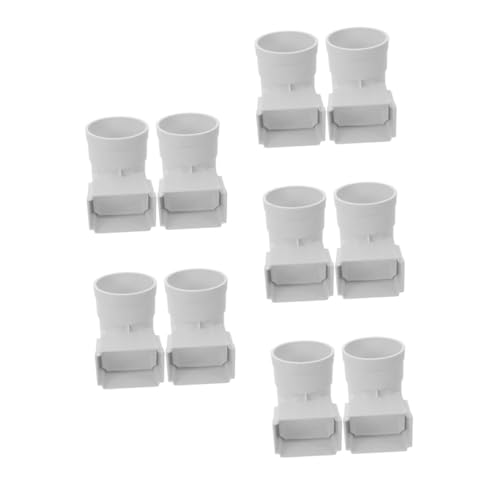 DOITOOL 5 Sätze Abflussrohr Zweiwegeschlüssel Outdoor-adapter Halteseil Gartenentwässerung Fallrohrbogen Downspout -diverter Im Freien Outdoor -downspout -passform Plastik Weiß 2 Stück * 5 von DOITOOL