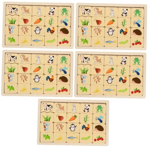 DOITOOL 5 Sätze Holzpuzzle für Tier Matching Puzzle Pädagogisches Lernspielzeug Gedächtnis und Kognitiven Fähigkeiten Montessori Geeignet Fördert Beobachtung und Logisches DOITOOL 5 Sätze Holzpuzzle für Tier Matching Puzzle Pädagogisches Lernspielzeug Gedächtnis und Kognitiven Fähigkeiten Montessori Geeignet Fördert Beobachtung und Logisches von DOITOOL
