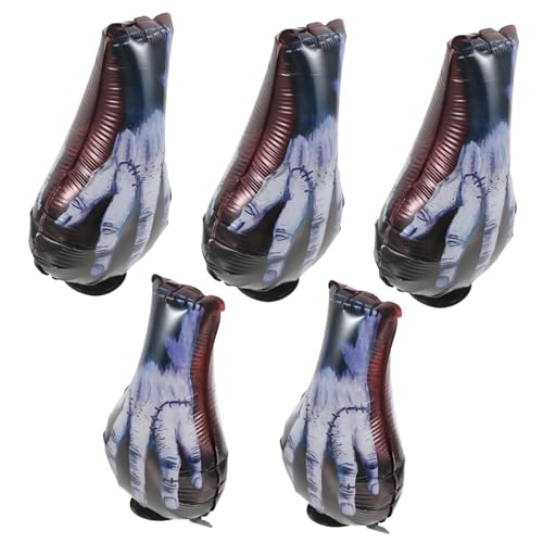 DOITOOL 5 Stück Gruselige Ghost Hand Print Folienballons für Kindergeburtstag und Halloween Party Dekorationen Fotorequisiten für Unvergessliche Feiern DOITOOL 5 Stück Gruselige Ghost Hand Print Folienballons für Kindergeburtstag und Halloween Party Dekorationen Fotorequisiten für Unvergessliche Feiern von DOITOOL