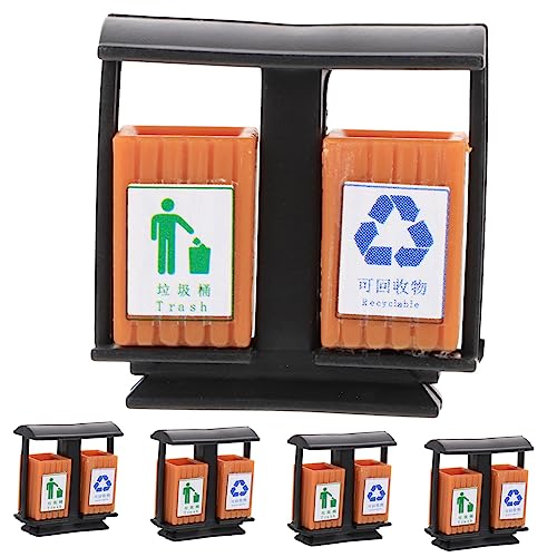 DOITOOL 5 Stück Mini Mülleimer Puppenhaus Kleiner Abfalleimer für Miniature Landschaften DIY Zubehör für Material für Miniaturliebhaber von DOITOOL