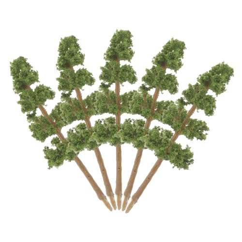 DOITOOL 5 Stück Modellbaum künstliche Baummodelle Miniatur-Waldbäume Sandtischbaummodell Zen-Gartenbaum Miniaturbäume Zuglandschaftsbaum Modell Minibaum Plastik Green von DOITOOL