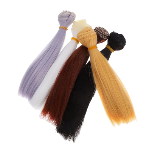 DOITOOL 5 Stück Puppe Perücke Synthetische Perücken für Puppen Puppenperücken glattes Synthetisches Puppenhaar Handwerk Haar Perücke für Puppen bjd puppenperücke Plastik DOITOOL 5 Stück Puppe Perücke Synthetische Perücken für Puppen Puppenperücken glattes Synthetisches Puppenhaar Handwerk Haar Perücke für Puppen bjd puppenperücke Plastik von DOITOOL