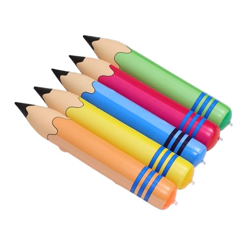 DOITOOL 5 Stück Riesige Aufblasbare Bleistifte PVC für Sportveranstaltungen und Klassenzimmerdekoration Vielseitige Spielmöglichkeiten für Bleistiftballons DOITOOL 5 Stück Riesige Aufblasbare Bleistifte PVC für Sportveranstaltungen und Klassenzimmerdekoration Vielseitige Spielmöglichkeiten für Bleistiftballons von DOITOOL