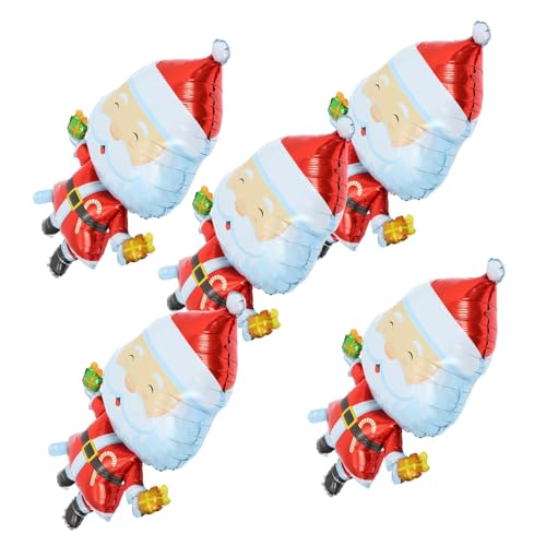 DOITOOL 5 Stück Weihnachtsmann-Ballon luftballons Neuheit Ballon Party-Ballon- Urlaub Hüpfburgen exquisites Ballondekor Folienballons für den Urlaub Ballonverzierungen Aluminiumfolie DOITOOL 5 Stück Weihnachtsmann-Ballon luftballons Neuheit Ballon Party-Ballon- Urlaub Hüpfburgen exquisites Ballondekor Folienballons für den Urlaub Ballonverzierungen Aluminiumfolie von DOITOOL