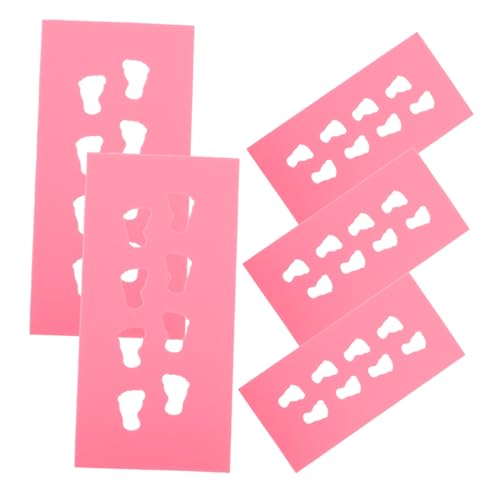 DOITOOL 5 Stück Zubehör Für Puppenhäuser Puppenhaus -badezimmerzubehör Miniatur-bodenmatte Dollhouse Dekorationen Dekoration Für Puppenhäuser Miniatur-puppenhaus-bodenbelag Legierung Rosa von DOITOOL