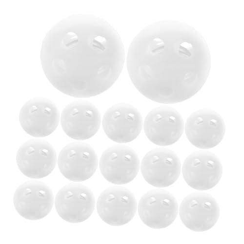 DOITOOL 50 Stück Glocke Zubehör Klein Plüschtier-einsatzglocke Runde Glocken Sensorisch Für Babys Ball Einfügen Kind Das Rassel DIY Zubehör Tonmacher Plastik Weiß von DOITOOL