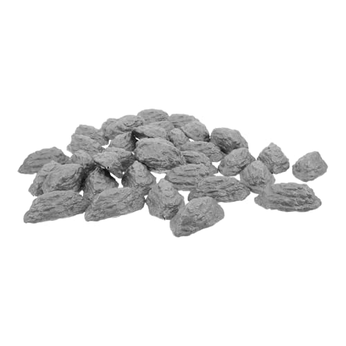 DOITOOL 50 Stück Miniature Garden Stones Realistisch Aussehende Kunststoffsteine für Modellbahnlandschaften Diorama Zubehör und für Sandtisch und Zugmodelle DOITOOL 50 Stück Miniature Garden Stones Realistisch Aussehende Kunststoffsteine für Modellbahnlandschaften Diorama Zubehör und für Sandtisch und Zugmodelle von DOITOOL