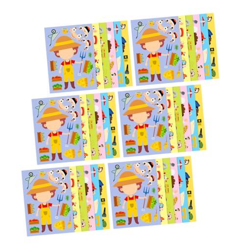 DOITOOL 6 Sätze Beruf Puzzle Sticker DIY Anziehsticker Kreative Früherziehung Interaktive Beschäftigung Für Geburtstag Party Familienspiel DOITOOL 6 Sätze Beruf Puzzle Sticker DIY Anziehsticker Kreative Früherziehung Interaktive Beschäftigung Für Geburtstag Party Familienspiel von DOITOOL