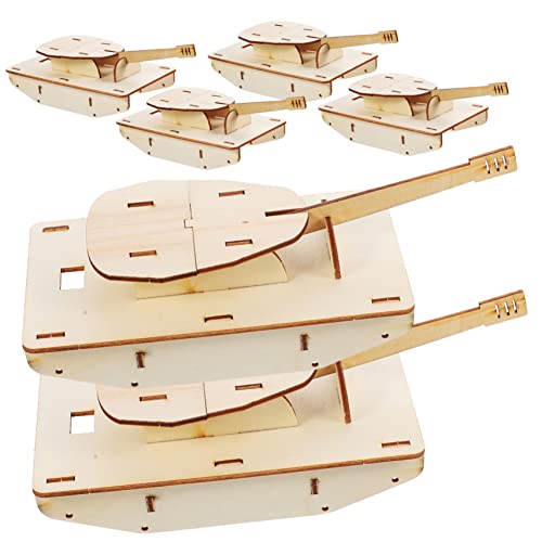 DOITOOL 6 Stck. Teiliges Unbemaltes Holz Panzermodell zum Zusammenbauen DIY Bausatz für Blanko Holzmodell Fördert Kreativität Beobachtung und Handwerkliche Fähigkeiten DOITOOL 6 Stck. Teiliges Unbemaltes Holz Panzermodell zum Zusammenbauen DIY Bausatz für Blanko Holzmodell Fördert Kreativität Beobachtung und Handwerkliche Fähigkeiten von DOITOOL