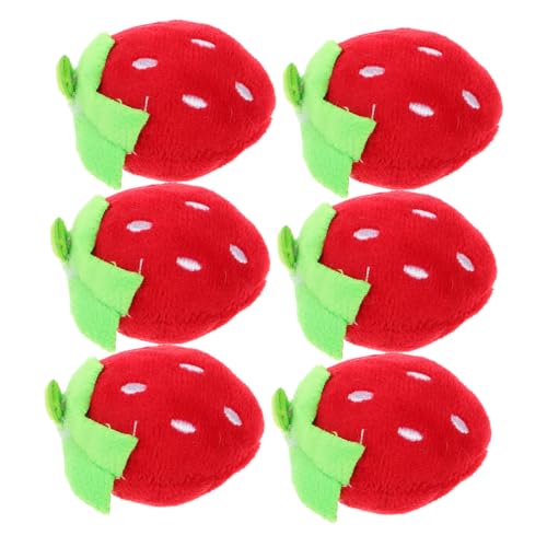 DOITOOL 6 Stück Erdbeer Plüschspielzeug Teiliges Mini Kuscheltier für DIY Zubehör für Kleidung und Haaraccessoires Weiches und Süßes für Mädchen und Jungen DOITOOL 6 Stück Erdbeer Plüschspielzeug Teiliges Mini Kuscheltier für DIY Zubehör für Kleidung und Haaraccessoires Weiches und Süßes für Mädchen und Jungen von DOITOOL
