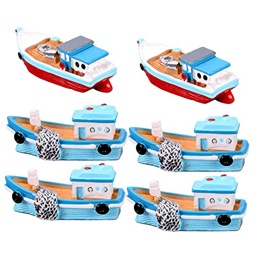 DOITOOL 6 Stück Harzfischerboot Ornamente Miniatur Modelle Figuren nautisch Party Fischerboot aus Harz Miniboote Bootsmodell aus Harz Boot Figur Tischboot Ornament DOITOOL 6 Stück Harzfischerboot Ornamente Miniatur Modelle Figuren nautisch Party Fischerboot aus Harz Miniboote Bootsmodell aus Harz Boot Figur Tischboot Ornament von DOITOOL