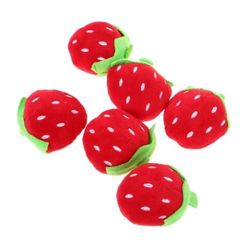 DOITOOL 6 Stück Mini Erdbeer Plüschspielzeug Süße Handtasche Anhänger Sensory für Weihnachten Partys und Klassenzimmer Belohnungen DOITOOL 6 Stück Mini Erdbeer Plüschspielzeug Süße Handtasche Anhänger Sensory für Weihnachten Partys und Klassenzimmer Belohnungen von DOITOOL