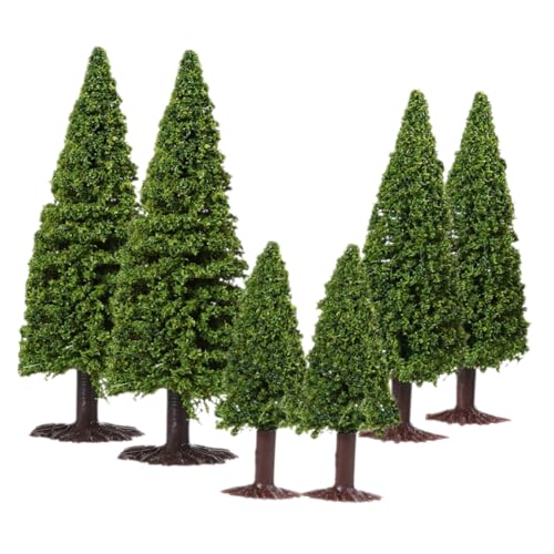 DOITOOL 6 Stück Modellkiefer Weihnachten Modellbaum Dioramabaum Modellbäume Baum Landschaft Schuppenbäume Diorama-minibäume Gefälscht Wald Kleine Bäume Für Schwamm Green von DOITOOL