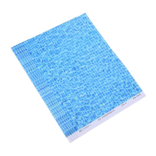 DOITOOL 6stücke Wasserwellenpapier Für Modelleisenbahnzubehör Realistische Wasserkräuselaufkleber Für Diorama-szenen Ozeanaufkleber Für Mikrolandschaft Wasserfeste Pooldekoration von DOITOOL