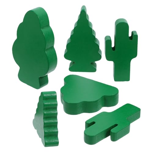 DOITOOL 6 Stück Teiliges Mini Holzbaum und Kaktus Detailreiche Micro Landschaftsdekoration für Puppenhaus und Kreative DIY Tischdeko Naturgetreu und Vielseitig Einsetzbar von DOITOOL