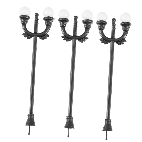 DOITOOL 6 Stück Teiliges Mini Straßenlampen für Sandtisch DIY Europäisches Gartenlampenmodell aus Hochwertigem Kunststoff Elegantes Vintage Design für Mikro Landschaften und Kreative von DOITOOL