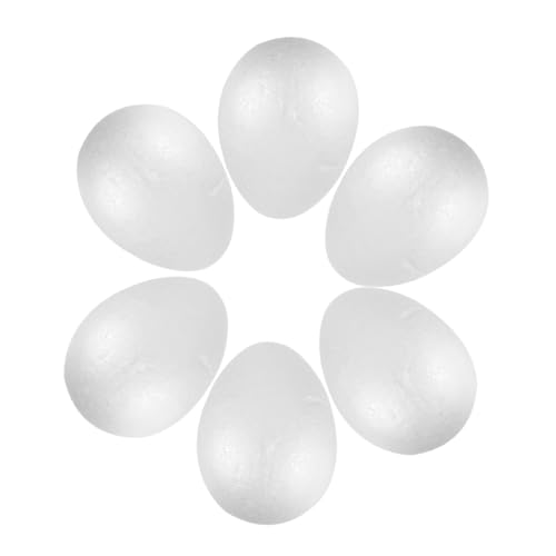 DOITOOL 6stücke Schaum Eier DIY Eier Bemalen Eier Dekorative Simulation Osterdekoration DIY Ornament von DOITOOL