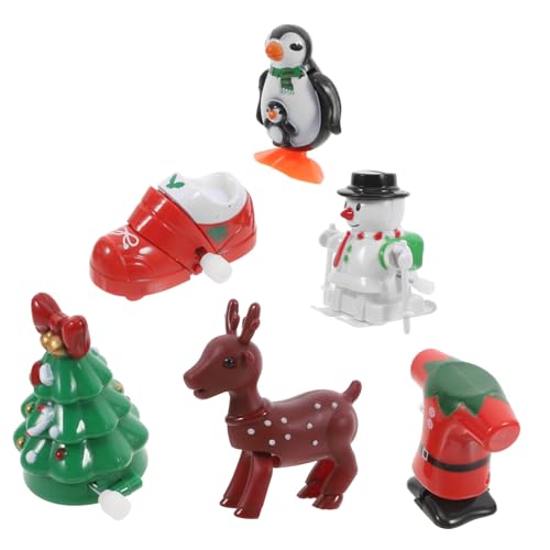 DOITOOL 6Stücke Teiliges Weihnachts Aufziehspielzeug Farbige Spielzeuge mit Weihnachtsmann Baum Schneemann für Feierliche Anlässe Partygeschenke und Unterrichtsbelohnungen DOITOOL 6Stücke Teiliges Weihnachts Aufziehspielzeug Farbige Spielzeuge mit Weihnachtsmann Baum Schneemann für Feierliche Anlässe Partygeschenke und Unterrichtsbelohnungen von DOITOOL