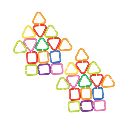 DOITOOL 70 Stück Schnallenspielzeug Reise Sensory Kindergarten sensorisches Babyring Babykettenglieder Verbindungsringe Sport von DOITOOL