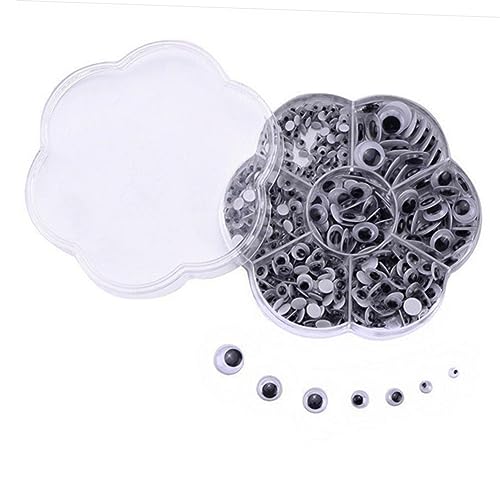 DOITOOL 700 Stück Selbstklebende Wackelaugen Praktischer Box für DIY Bastelprojekte Verschiedene und Designs für Scrapbooking und Spielzeugzubehör von DOITOOL