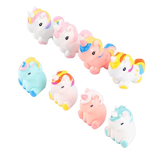 DOITOOL 8 Stück Teiliges Miniatur Unicorn Figuren Harz für Mooslandschaften Bunte Deko für Märchengärten und Kinderzimmer DOITOOL 8 Stück Teiliges Miniatur Unicorn Figuren Harz für Mooslandschaften Bunte Deko für Märchengärten und Kinderzimmer von DOITOOL