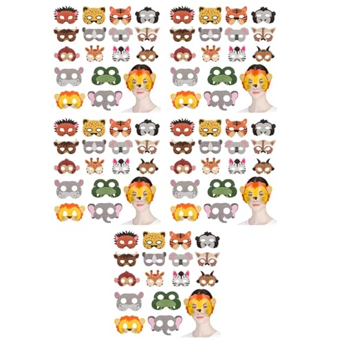 DOITOOL 80-Teilige Tier-Partymasken Lustige Dschungeltiermasken Aus Papier Für Kinder Und Erwachsene Mehrfarbige Verstellbare Stirnbänder Zum Anziehen Und Cosplay 20 8 X 18 3 Cm DOITOOL 80-Teilige Tier-Partymasken Lustige Dschungeltiermasken Aus Papier Für Kinder Und Erwachsene Mehrfarbige Verstellbare Stirnbänder Zum Anziehen Und Cosplay 20 8 X 18 3 Cm von DOITOOL