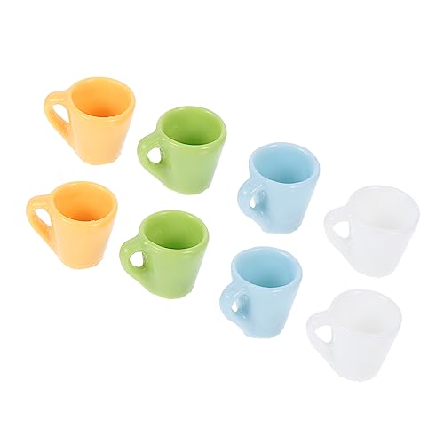 DOITOOL 8Stücke Teiliges Mini Becher Modell Für Puppenhaus Dekoration Langlebige Tassen Farben Für Szenen Und Fotografie Requisiten von DOITOOL