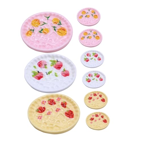 DOITOOL 9 Stücke Puppenhaus Mini Dessert Tray Realistische Kuchen Modell Für Küche Szene Dekoration Pretend Spielen Spielzeug Miniatur Geschirr Für Sammler DOITOOL 9 Stücke Puppenhaus Mini Dessert Tray Realistische Kuchen Modell Für Küche Szene Dekoration Pretend Spielen Spielzeug Miniatur Geschirr Für Sammler von DOITOOL
