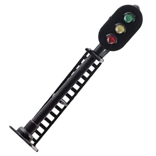 DOITOOL Ampelmodell Mini-ampeln Modelleisenbahn-Wandleuchten Miniaturen Modellbahn Licht Zug Licht Trainieren Bahnlayoutszenenmodelle Kreuzung Ö Rot Abs von DOITOOL