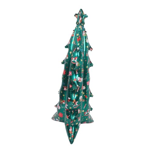 DOITOOL Aufblasbarer Weihnachtsbaum Luftballon Selbststehend Folienballon Lebendige Weihnachtsbaum-deko Innenbereich Festliche Partydekoration Weihnachtsfeier Bühnenbild von DOITOOL