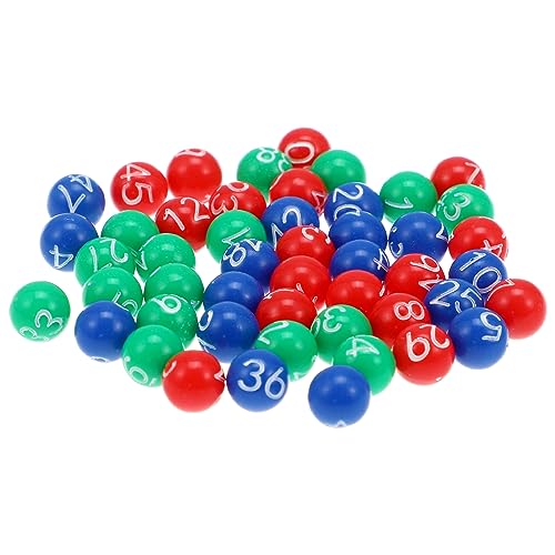 DOITOOL Bingo-Kugeln 49 Stück Nummerierte Mini-Bingo-Spielbälle Käfig Nicht Im Lieferumfang Enthalten – Ideal Für Partys Spendenaktionen Tombola-Nummernbälle von DOITOOL