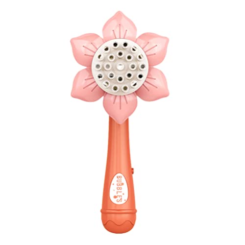 DOITOOL Blumen-Seifenblasenmaschine Tragbarer Sonnenblumen-Seifenblasenbläser Für Kinder Betrieben Mit 3 Aa-Batterien (Nicht Im Lieferumfang Enthalten) von DOITOOL