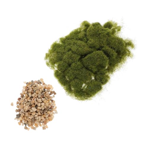 DOITOOL DIY Gras und Kies für Modellbau Miniaturlandschaftsbau Sandtisch Dekoration Künstliches Gras für Blumenkübel und Terrarien Natürliche Farbgebung Wetterbeständig für Garten und von DOITOOL